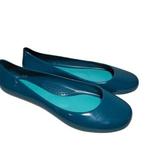 OKA B Bee Slip On Rubber Sandals Slides Slip On Shoes -teal  Size 9 outdoor